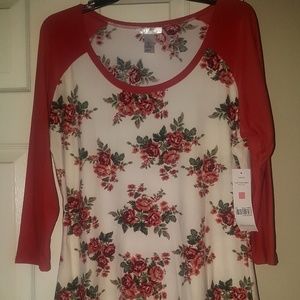 Half sleeve tunic style shirt